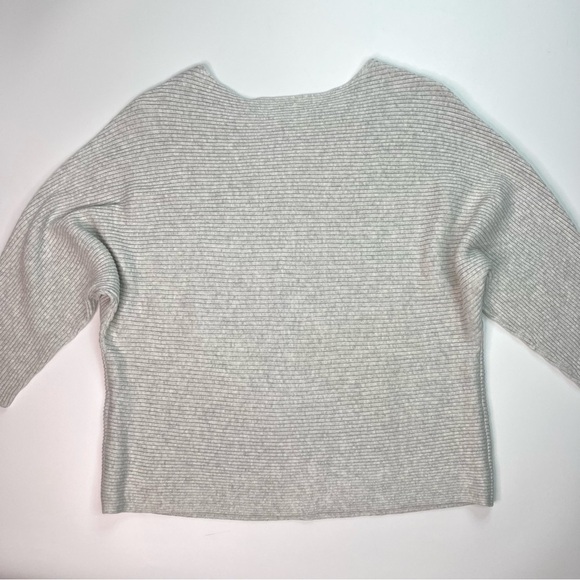 Purejill Pure Jill Cotton Ribbed Dolman 3/4 sleeve Top Sweater - Picture 7 of 9